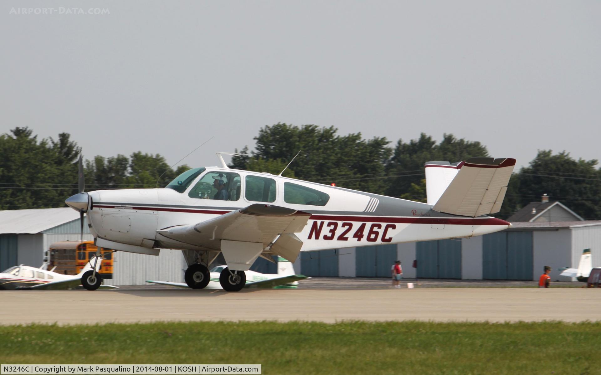 N3246C, 1954 Beech E35 C/N D-3911, Beech E35