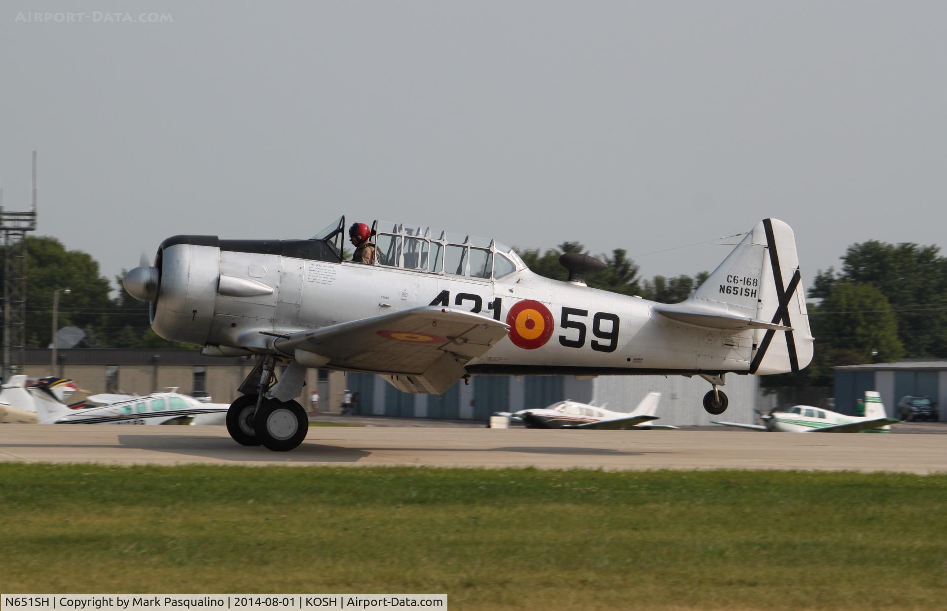 N651SH, 1944 North American T-6G Texan C/N 168-409, North American T-6G