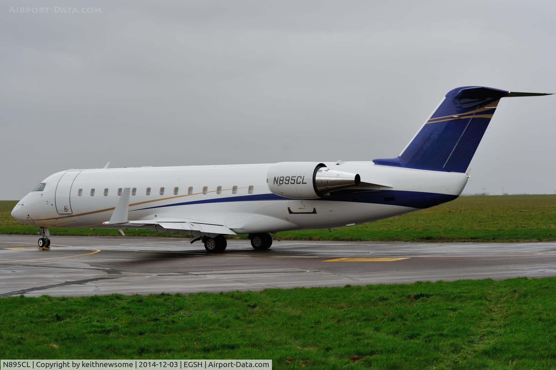 N895CL, 2008 Bombardier Challenger 850 (CL-600-2B19) C/N 8095, Nice Visitor.
