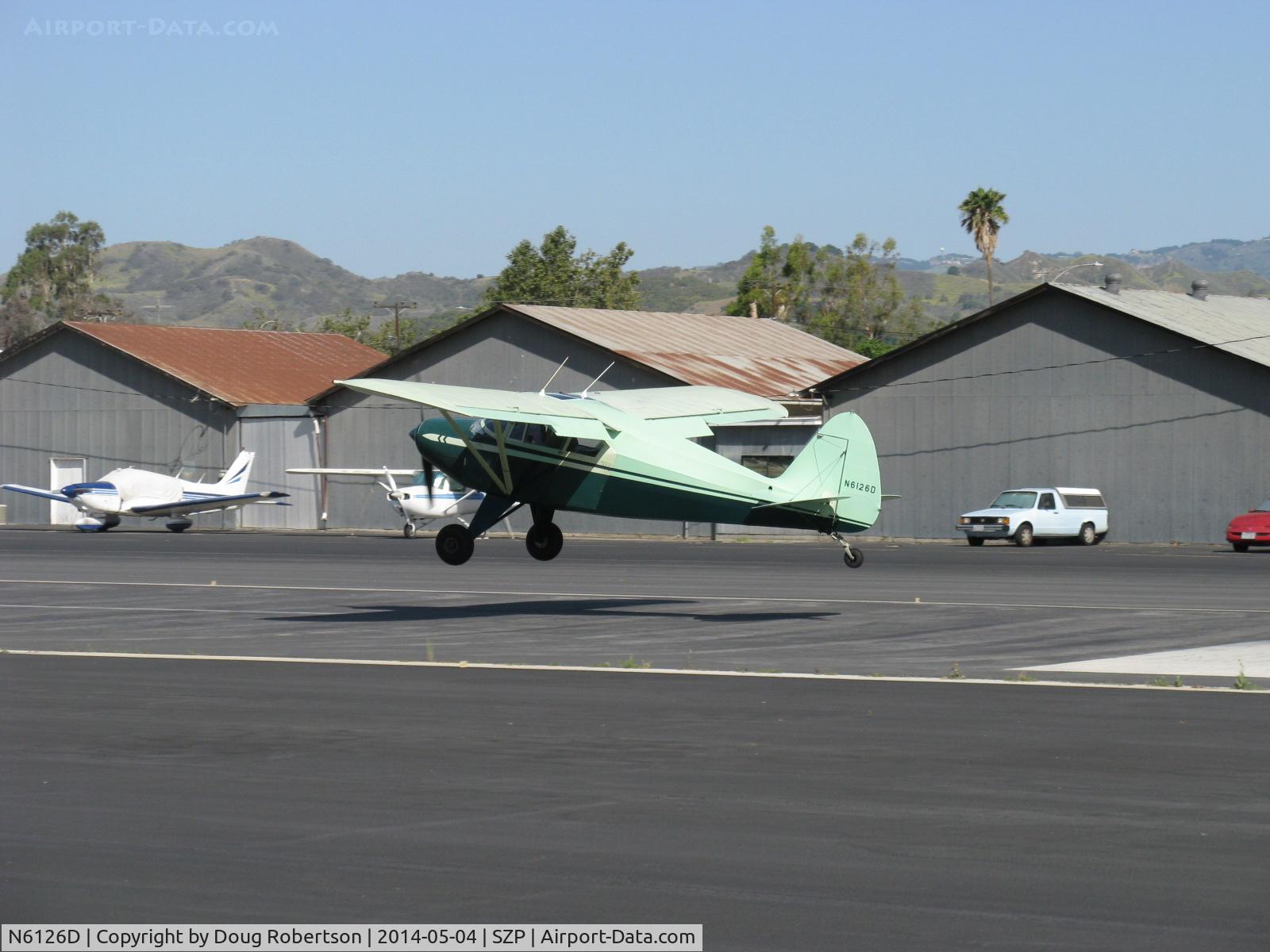 N6126D, 1957 Piper PA-22-150 Tri-Pacer C/N 22-4770, 1957 Piper PA-22-150 TRI-PACER, Lycoming O-320 150 Hp, conversion to taildragger, landing Rwy 22
