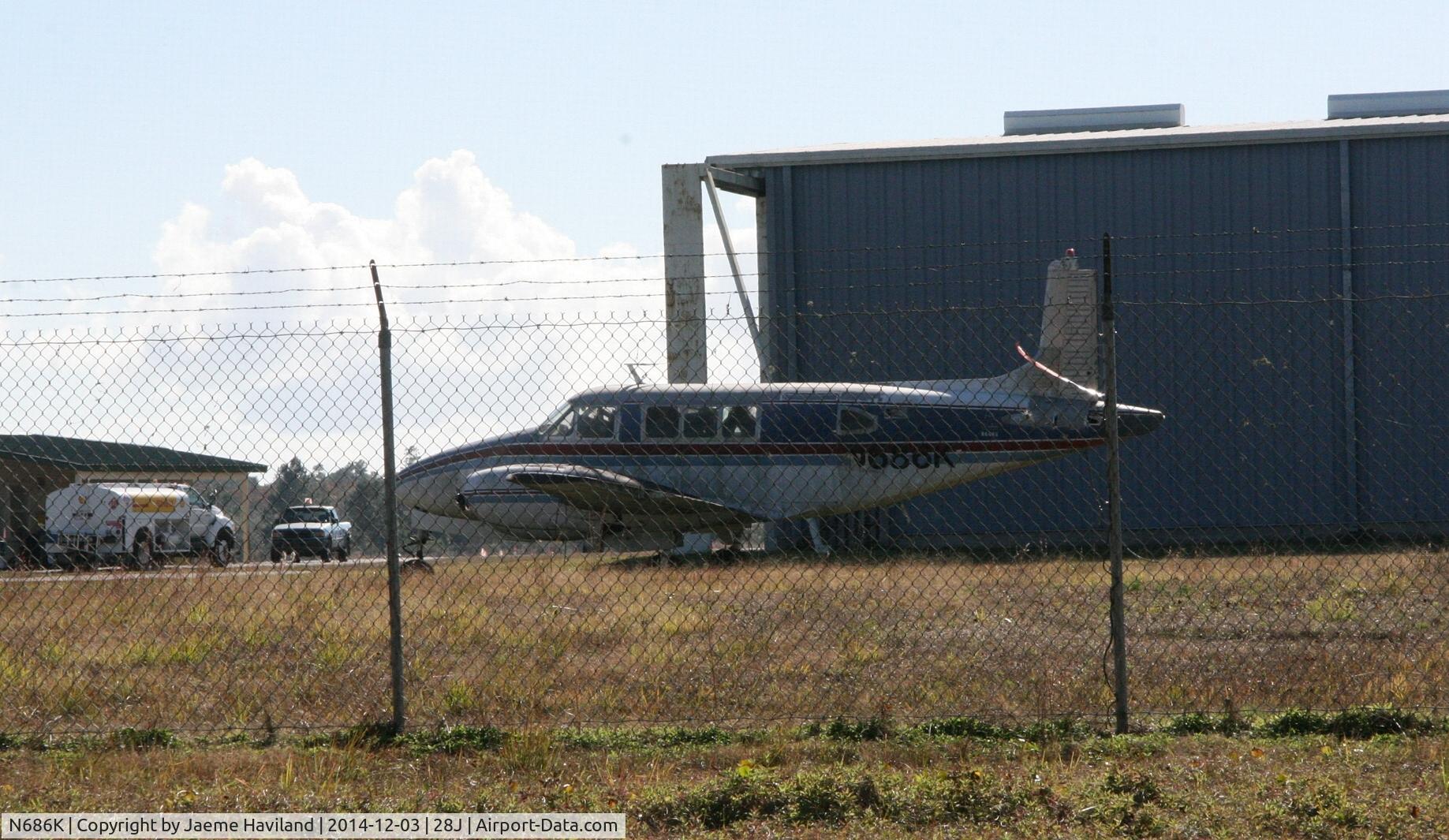 N686K, 1963 Beech 65 C/N LC-154, Palatka Municipal Airport, Florida. Different livery, same plane.