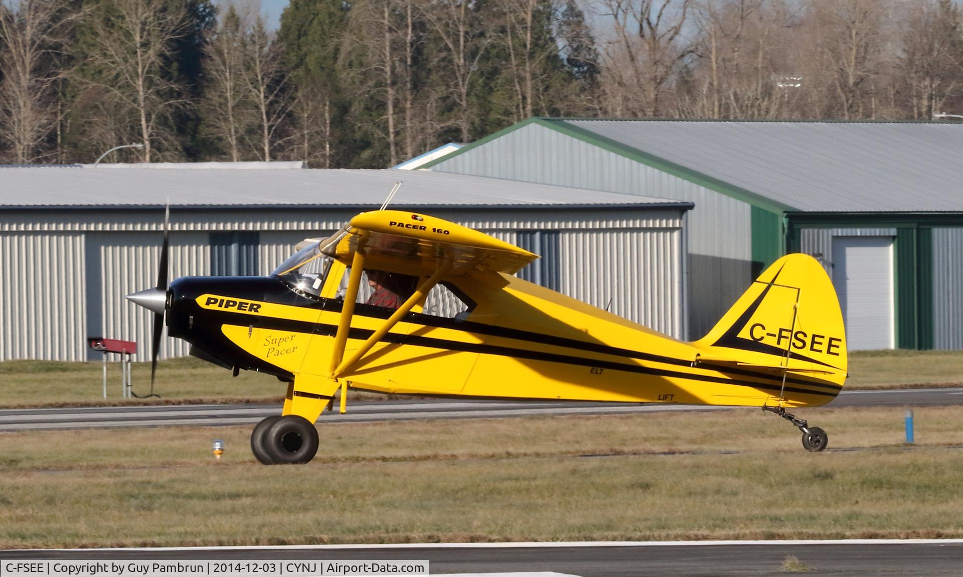 C-FSEE, 1958 Piper PA-22-160 Tri Pacer C/N 22-6305, Just landed