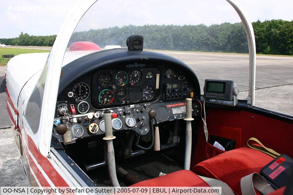 OO-NSA, Morane-Saulnier MS.893A Rallye Commodore 180 C/N 10612, cockpit view.