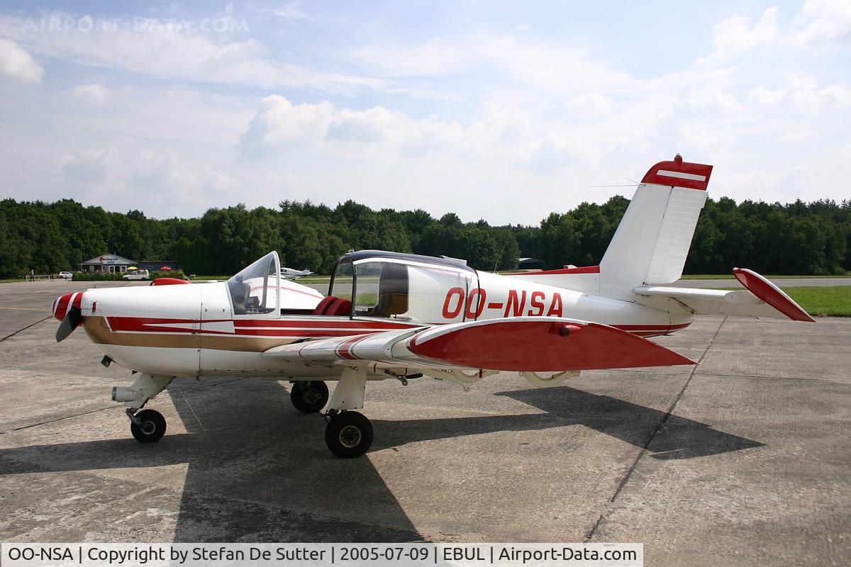 OO-NSA, Morane-Saulnier MS.893A Rallye Commodore 180 C/N 10612, Parked at Aero Club Brugge.