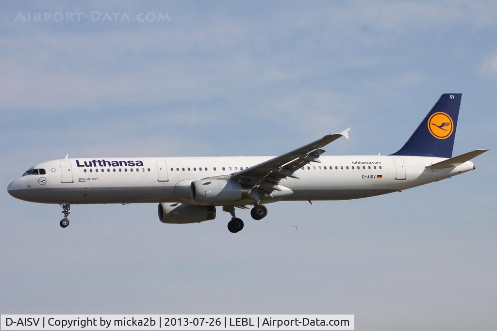 D-AISV, 2009 Airbus A321-231 C/N 4050, Landing