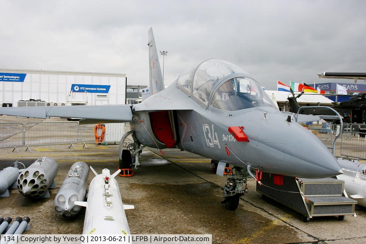 134, Yakovlev Yak-130 C/N 13012101, Yakovlev Yak-130, Static display, Paris-Le Bourget Air Show 2013