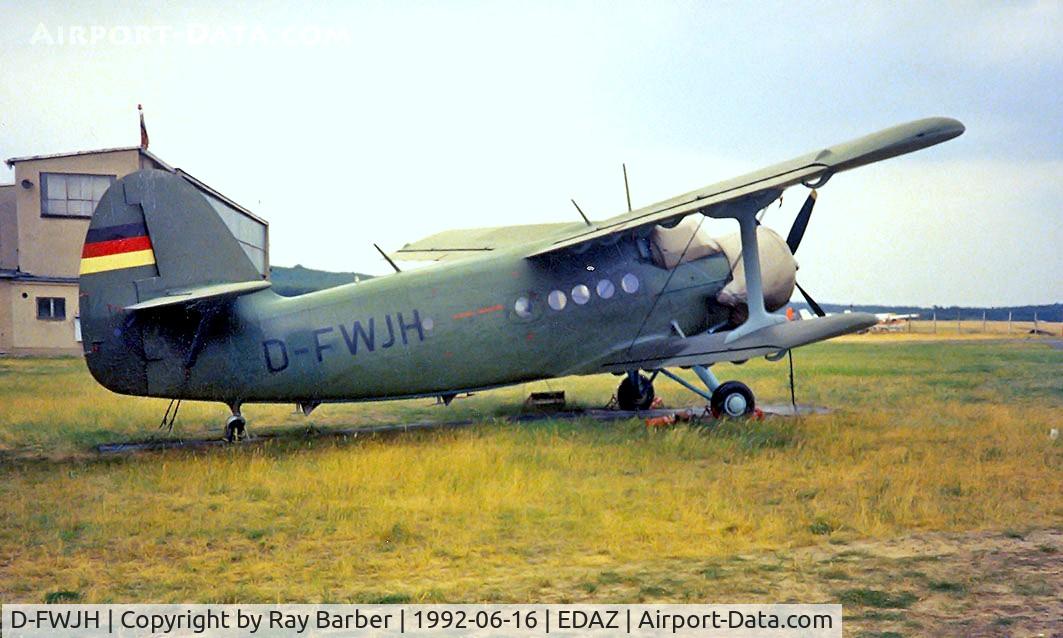D-FWJH, Antonov An-2TD C/N 1G142-33, Antonov An-2T [1G142-33] Schonhagen~D 16/06/1992