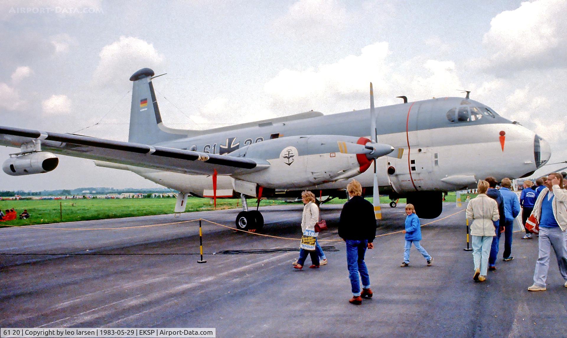 61 20, Breguet 1150 Atlantic C/N 60, FSN Skrydstrup 29.5.83