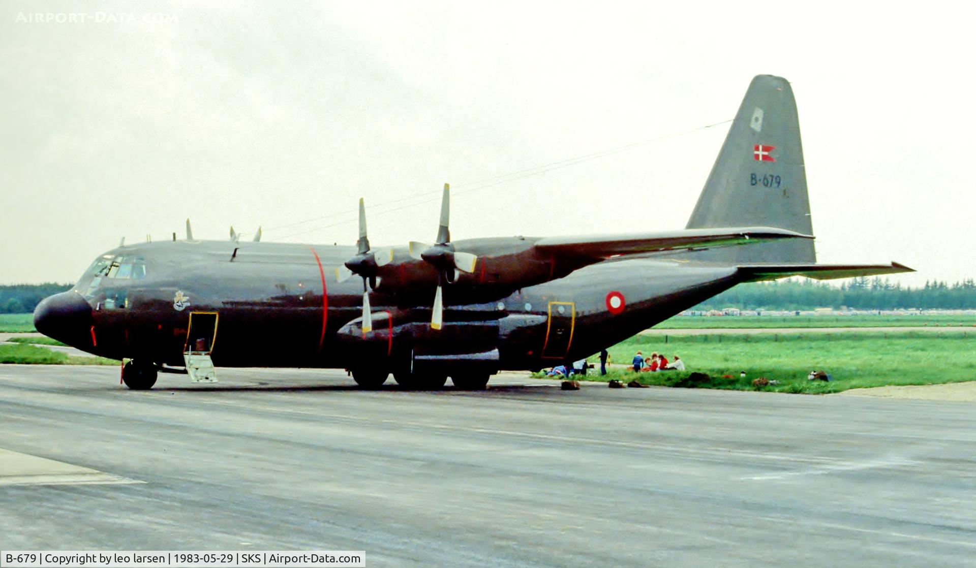 B-679, 1973 Lockheed C-130H Hercules C/N 382-4587, FSN Skrydstrup 29.5.83