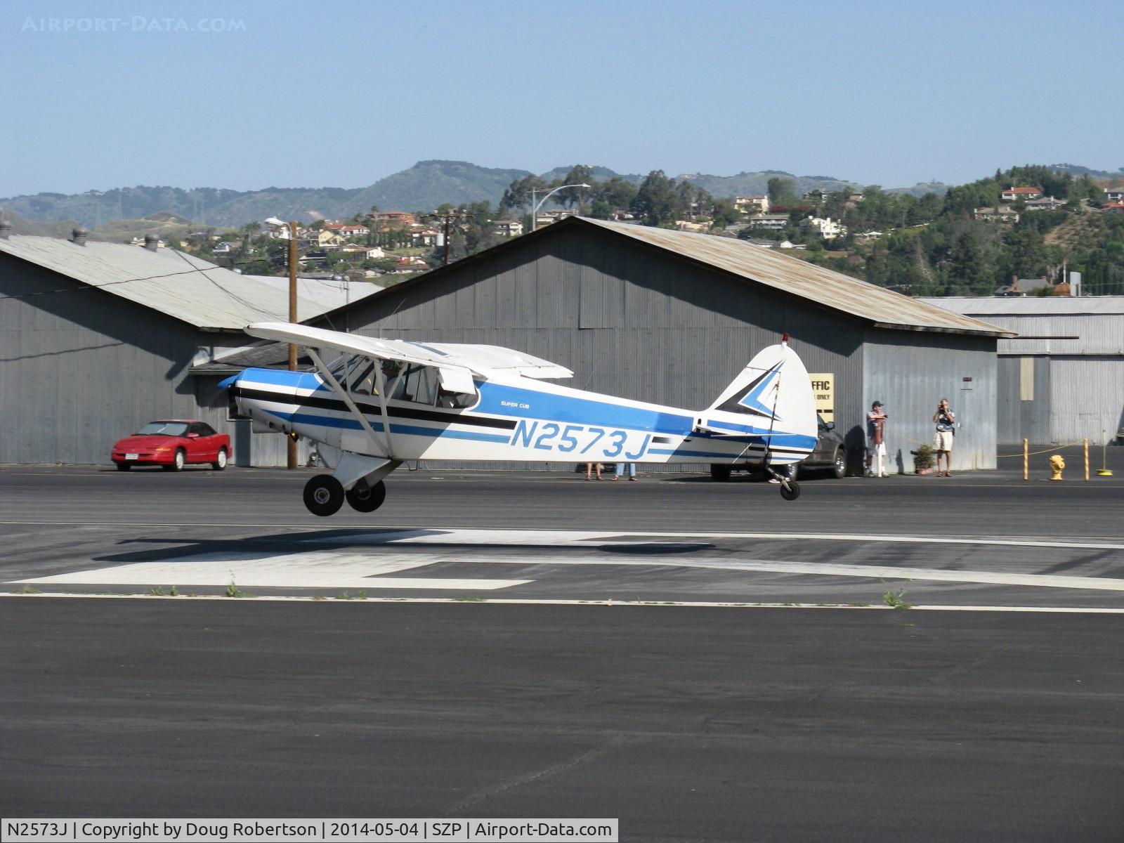 N2573J, 1979 Piper PA-18-150 Super Cub C/N 18-7909132, 1979 Piper PA-18-150 SUPER CUB, Lycoming O-320 150 Hp, landing Rwy 22