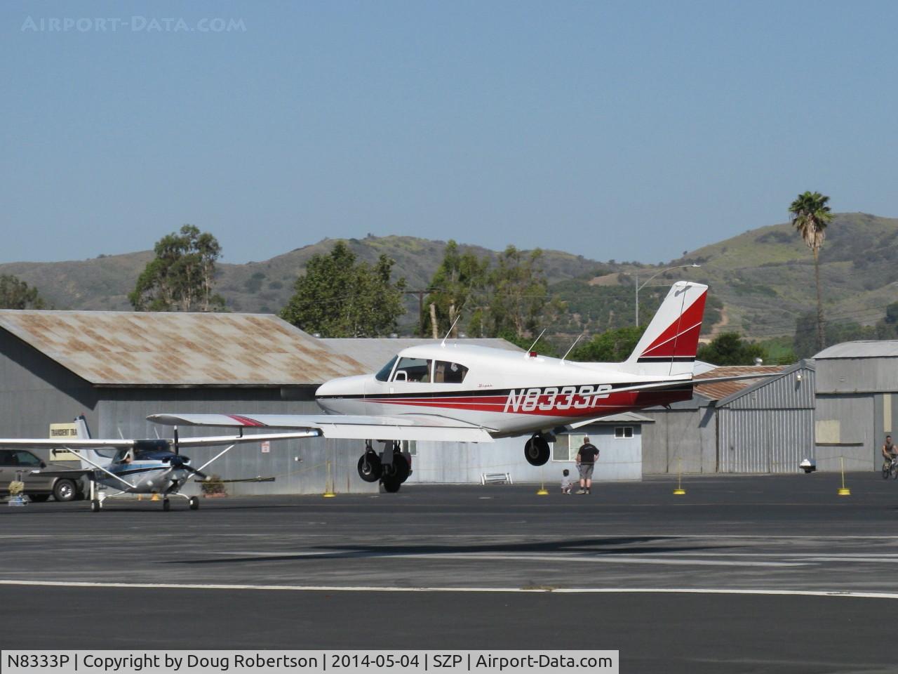 N8333P, 1963 Piper PA-24-250 Comanche C/N 24-3586, 1963 Piper PA-24-250 COMANCHE, Lycoming IO-540-C 250 Hp, landing Rwy 22