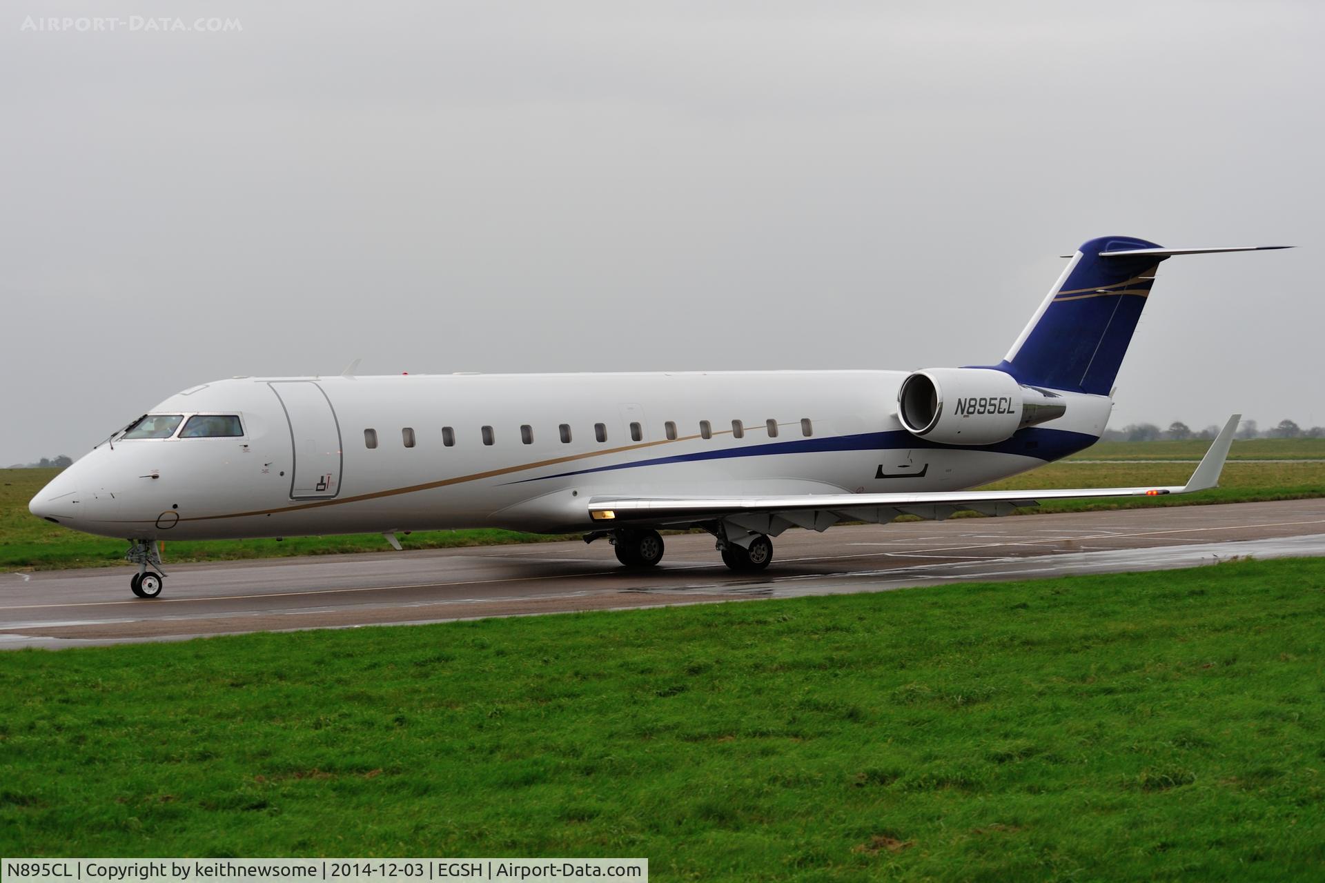 N895CL, 2008 Bombardier Challenger 850 (CL-600-2B19) C/N 8095, Nice Visitor.