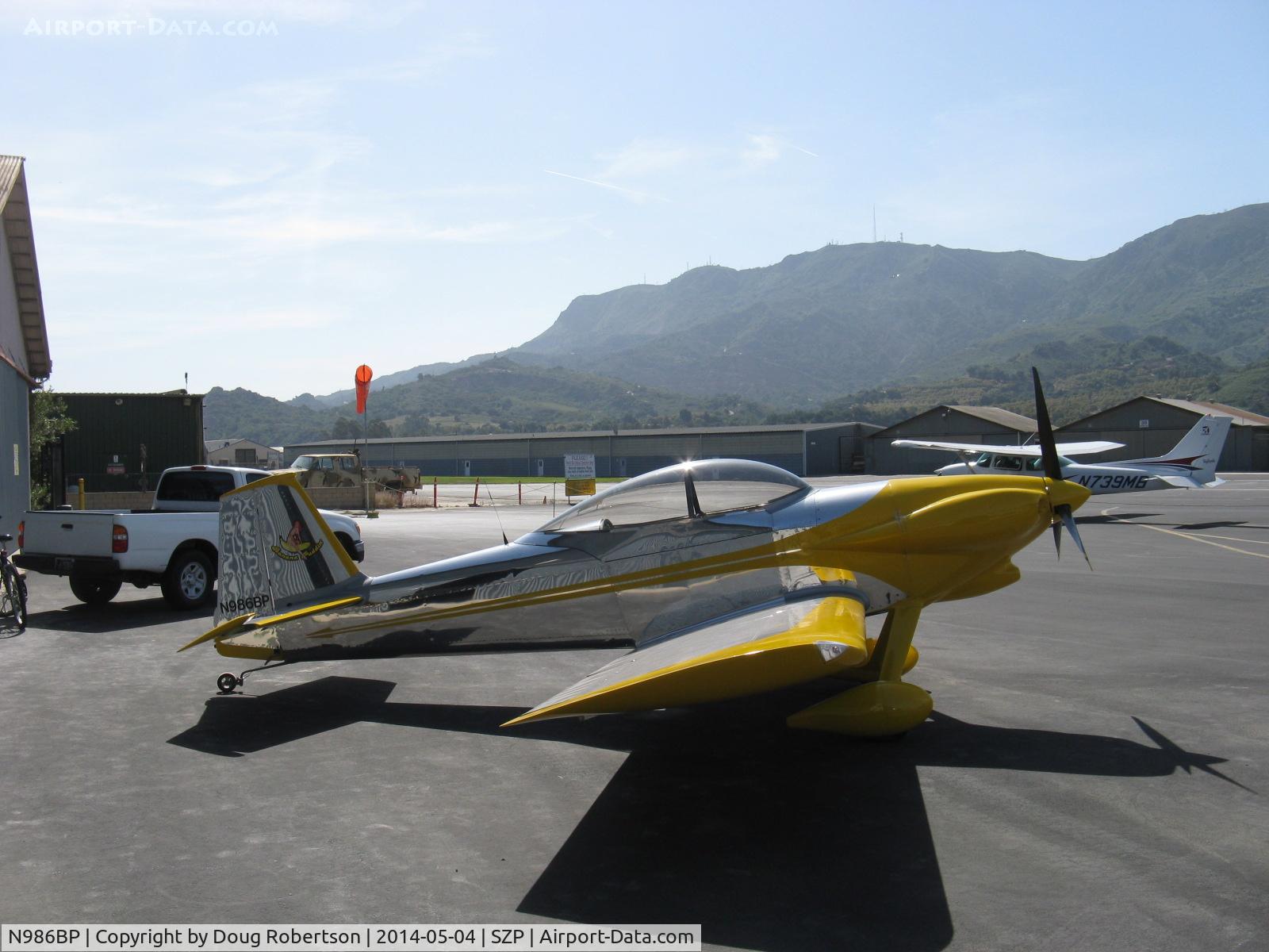 N986BP, 2013 Vans RV-4 C/N 4107, 2013 Stewart VAN's RV-4 'BANANA PUDDIN', Lycoming O-320-D1A 160 Hp