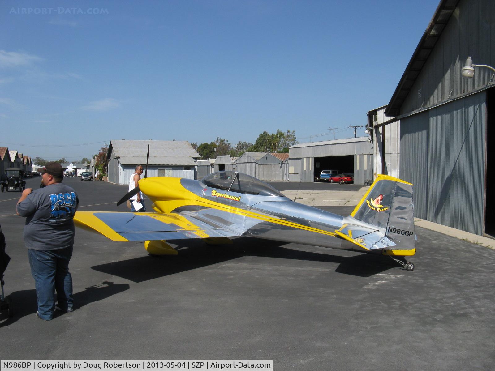 N986BP, 2013 Vans RV-4 C/N 4107, 2013 Stewart VAN's RV-4 'BANANA PUDDIN', Lycoming O-320-D1A 160 Hp