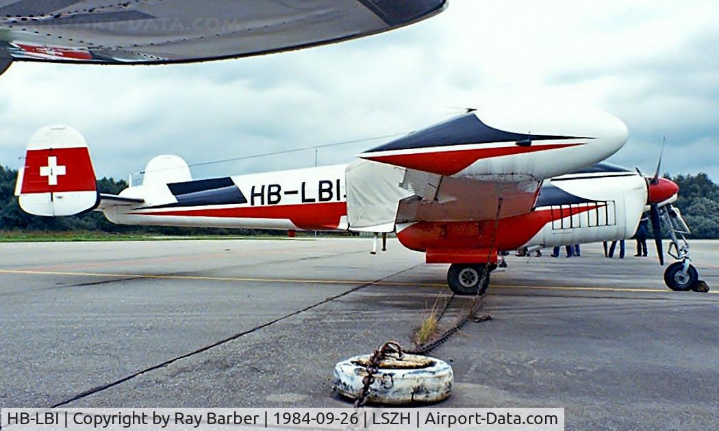 HB-LBI, 1961 Let L-200A Morava C/N 170702, LET L-200A Morava [170702] Zurich~HB 26/09/1984