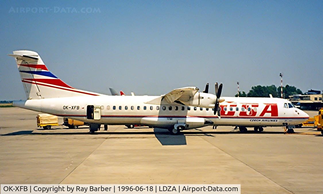 OK-XFB, 1992 ATR 72-202 C/N 297, Aerospatiale AR-72-201 [297] (CSA Czech Airlines) Zagreb~9A 18/06/1996