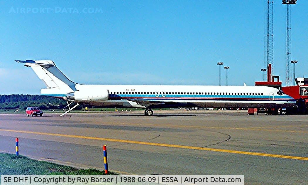 SE-DHF, 1988 McDonnell Douglas MD-83 (DC-9-83) C/N 49642, McDonnell Douglas DC-9-83 [49642] (Transwede) Stockholm-Arlanda~SE 09/06/1988