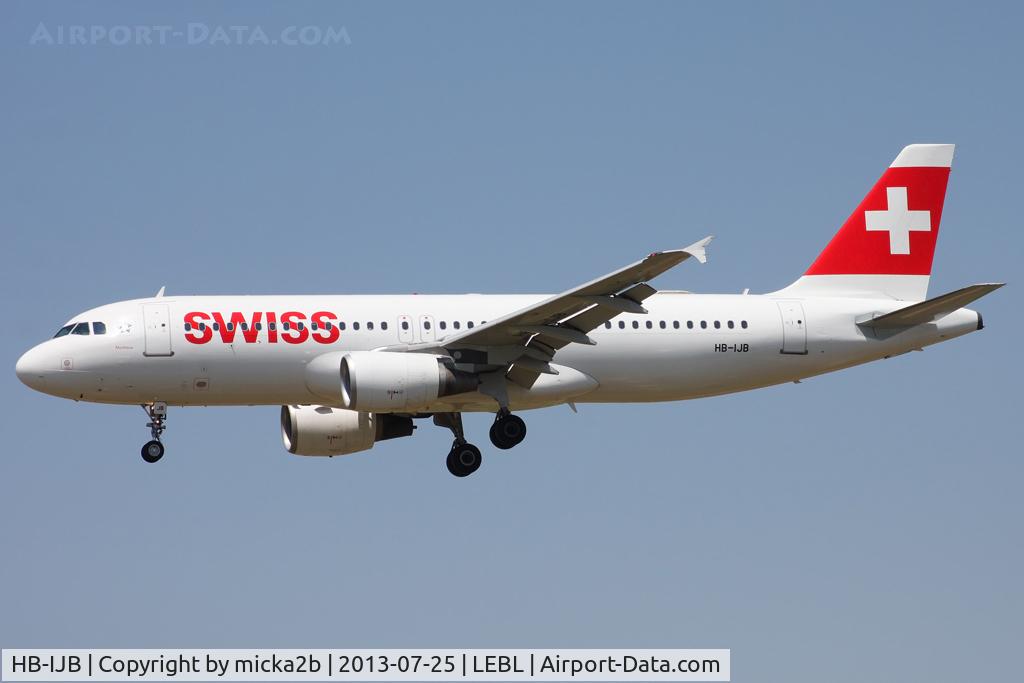 HB-IJB, 1995 Airbus A320-214 C/N 545, Landing