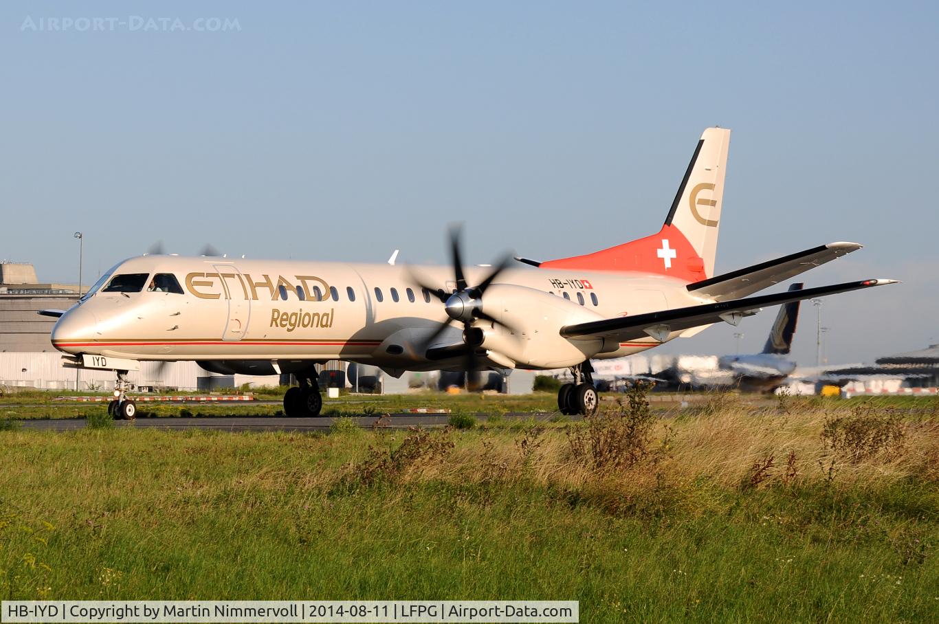 HB-IYD, 1998 Saab 2000 C/N 2000-059, Etihad Regional