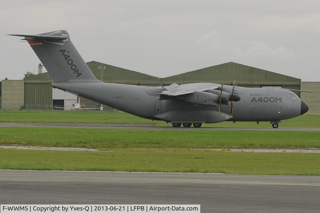 F-WWMS, 2010 Airbus A400M Atlas C/N 003, Airbus Military A-400M Atlas, Landing rwy 03, Paris-Le Bourget Air Show 2013
