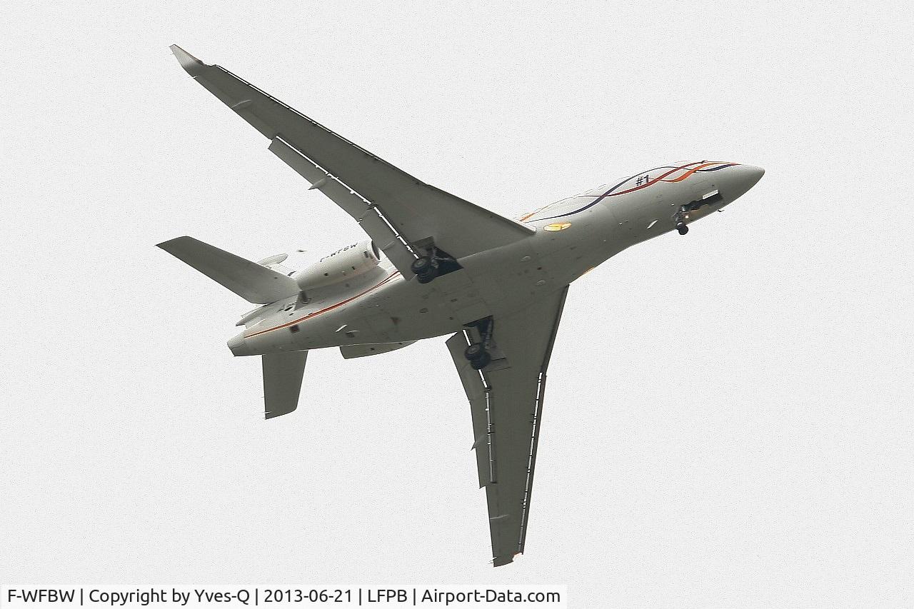 F-WFBW, 2005 Dassault Falcon 7X C/N 001, Dassault Falcon 7X, Solo display , Paris-Le Bourget (LFPB-LBG) Air Show 2013