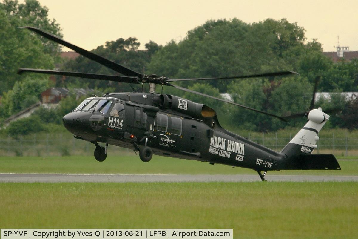 SP-YVF, 2011 Sikorsky S-70i Black Hawk C/N 0007/70-3743, Sikorsky S-70i Black Hawk, On display, Paris-Le Bourget Air Show 2013