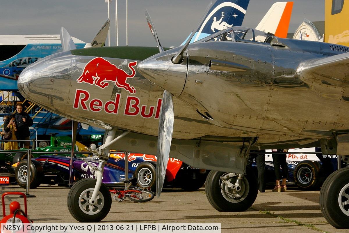 N25Y, 1944 Lockheed P-38L-5LO Lightning C/N AF44-53254, Lockheed P-38L-5LO Lightning, Static display, Paris-Le Bourget (LFPB-LBG) Air Show 2013