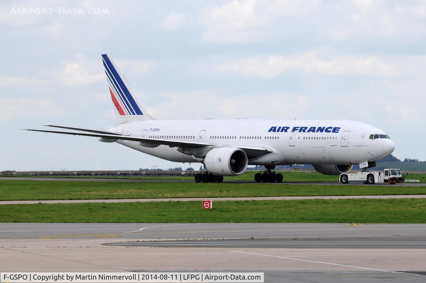 F-GSPO, 2001 Boeing 777-228/ER C/N 30614, Air France