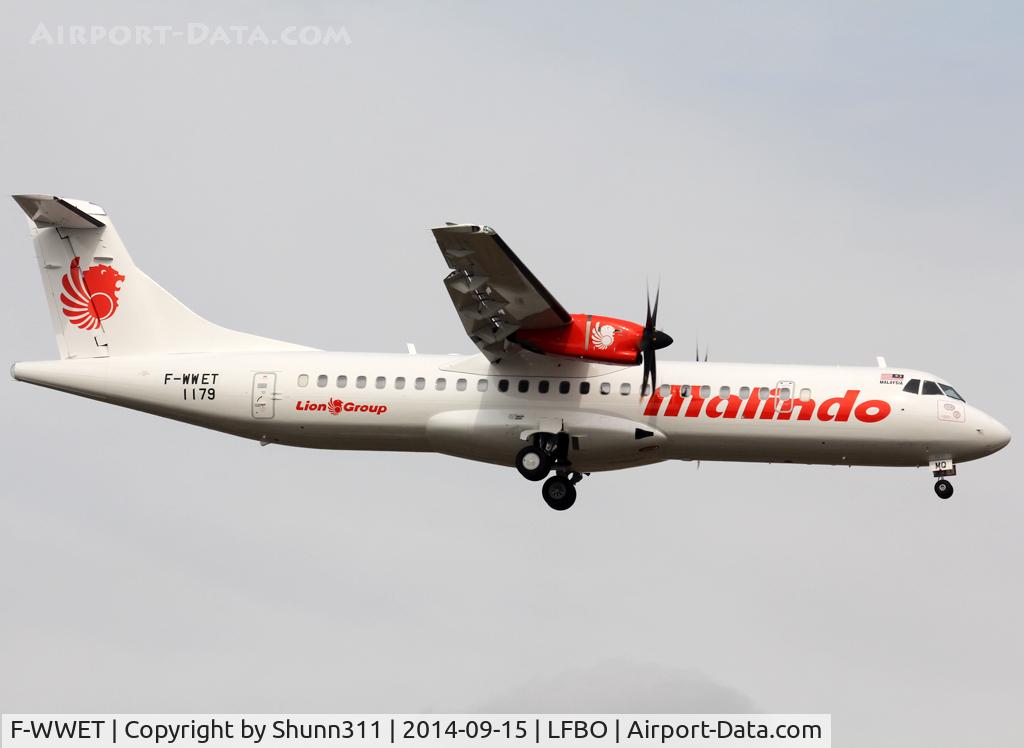 F-WWET, 2014 ATR 72-600 C/N 1179, C/n 1179 - To be 9M-LMQ