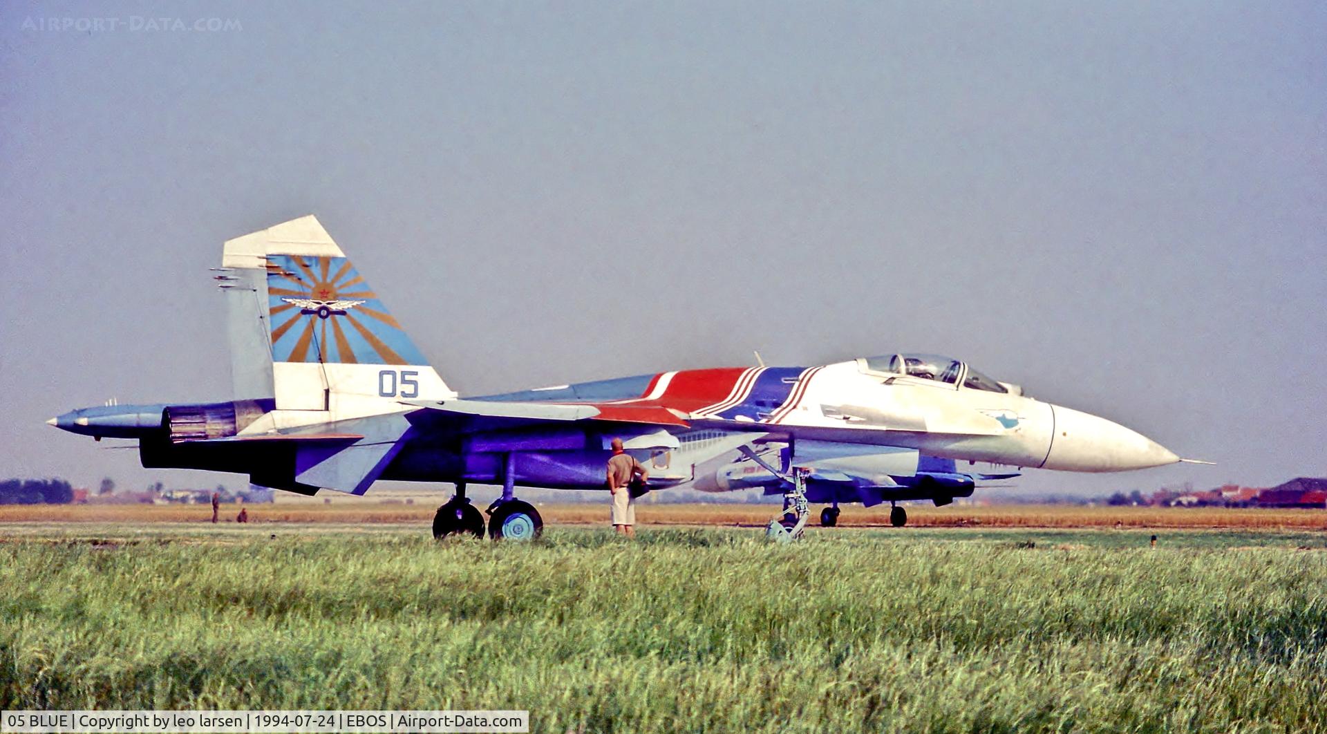 05 BLUE, Sukhoi Su-27A C/N 36911031513, Ostende 24.7.94