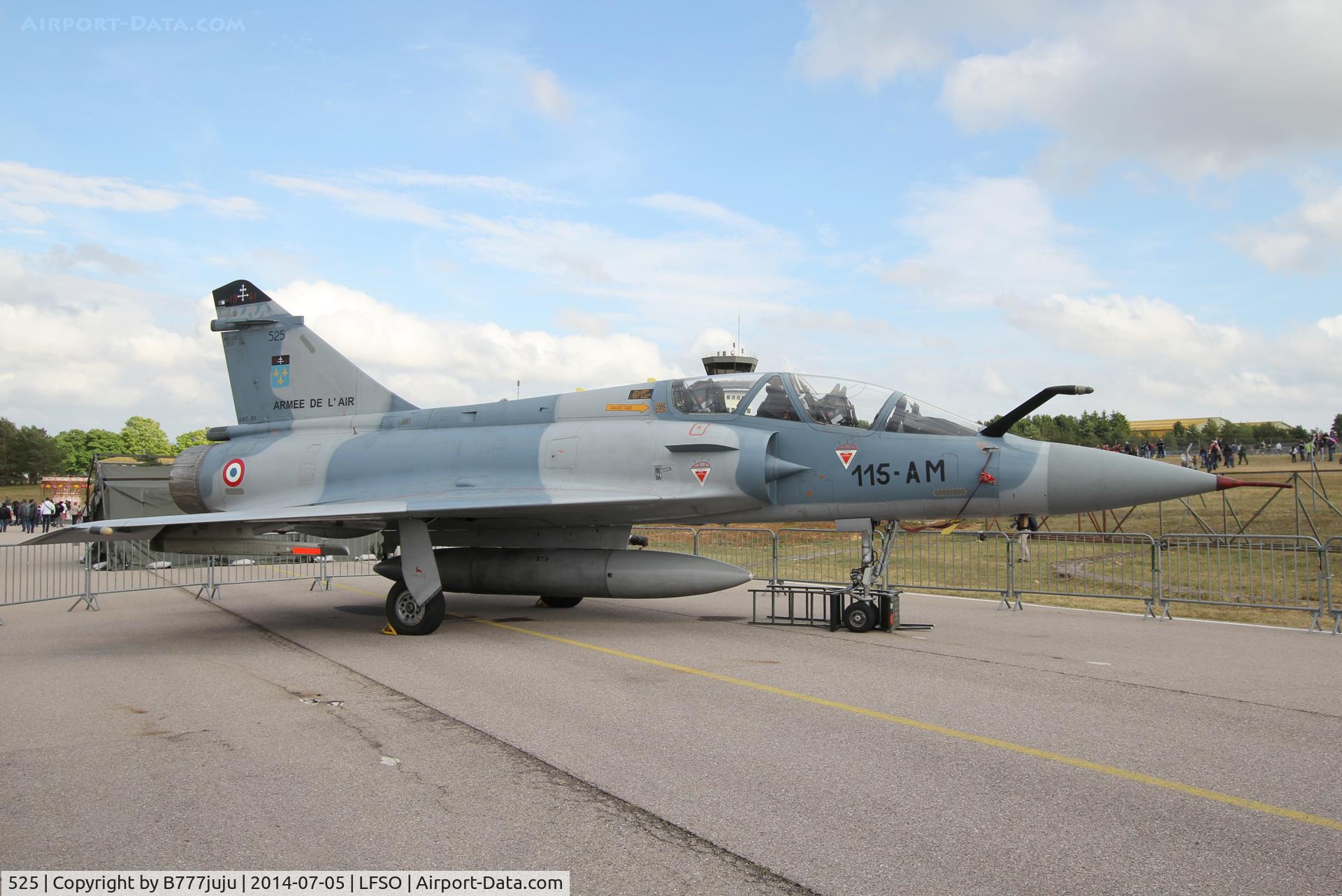 525, Dassault Mirage 2000B C/N 400, at Nancy-Ochey