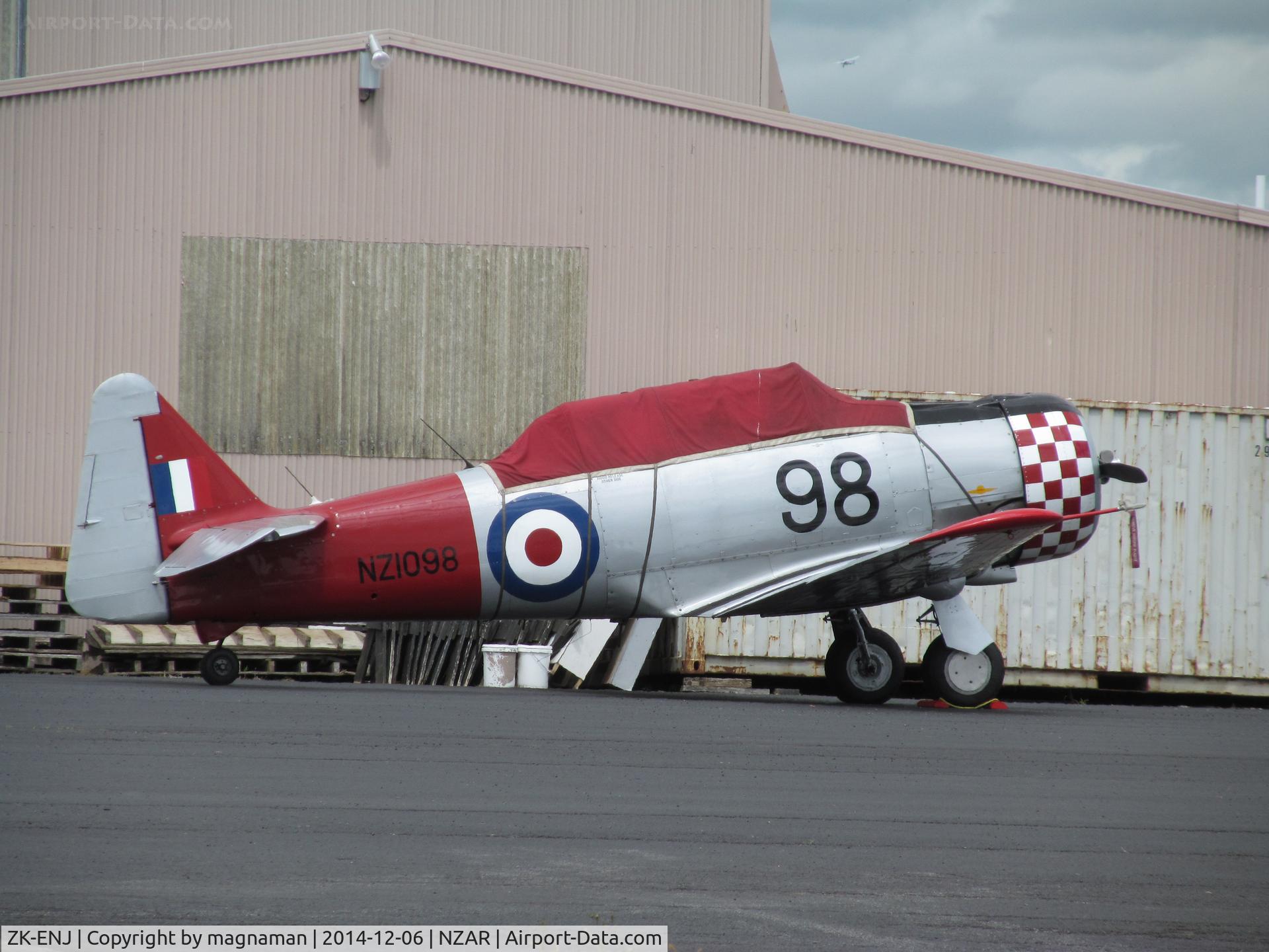 ZK-ENJ, North American AT-6D Harvard II C/N 88-17010, Alias NZ1098 - based at wardbird collection ardmore