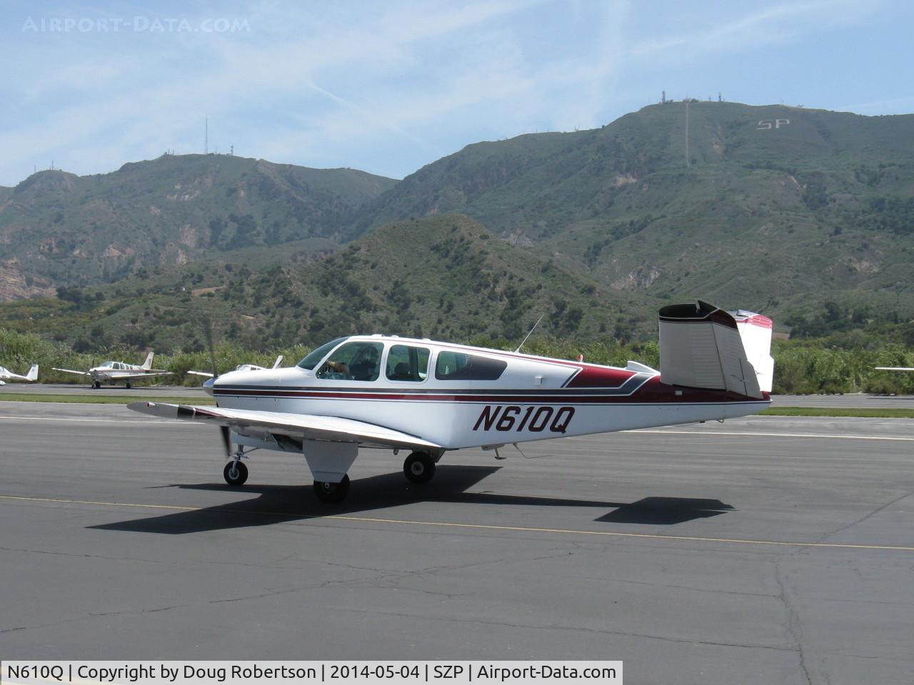 N610Q, 1959 Beech K35 Bonanza C/N D-5821, 1959 Beech K35 BONANZA, Continental IO-470-C 250 Hp, another taxi