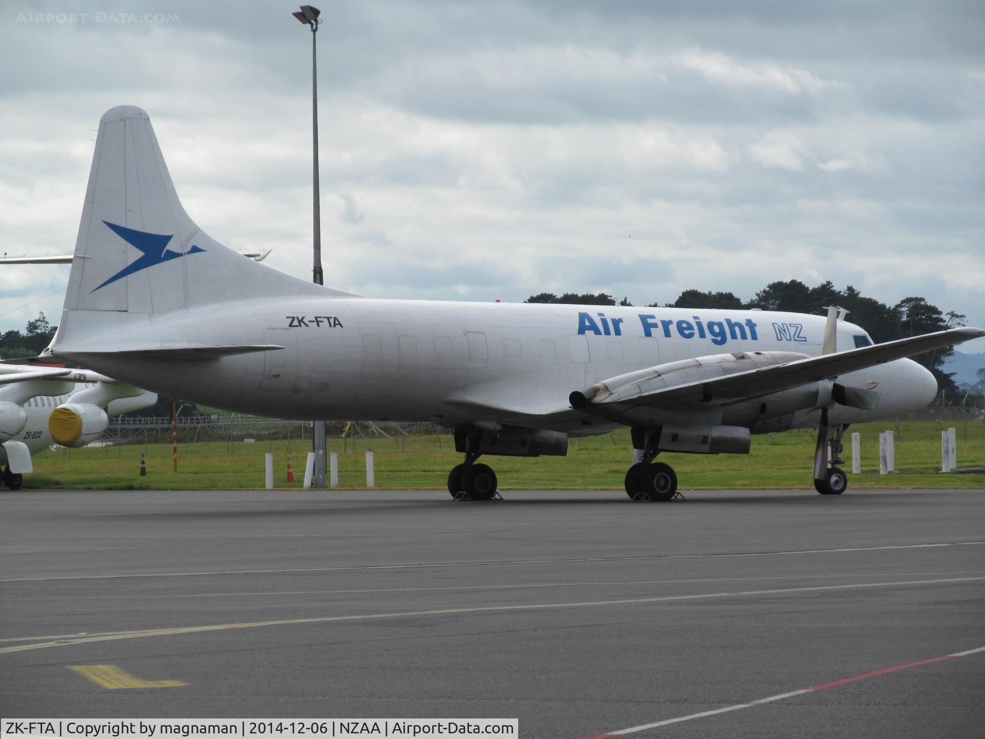 ZK-FTA, Convair 580(F) C/N 168, On 