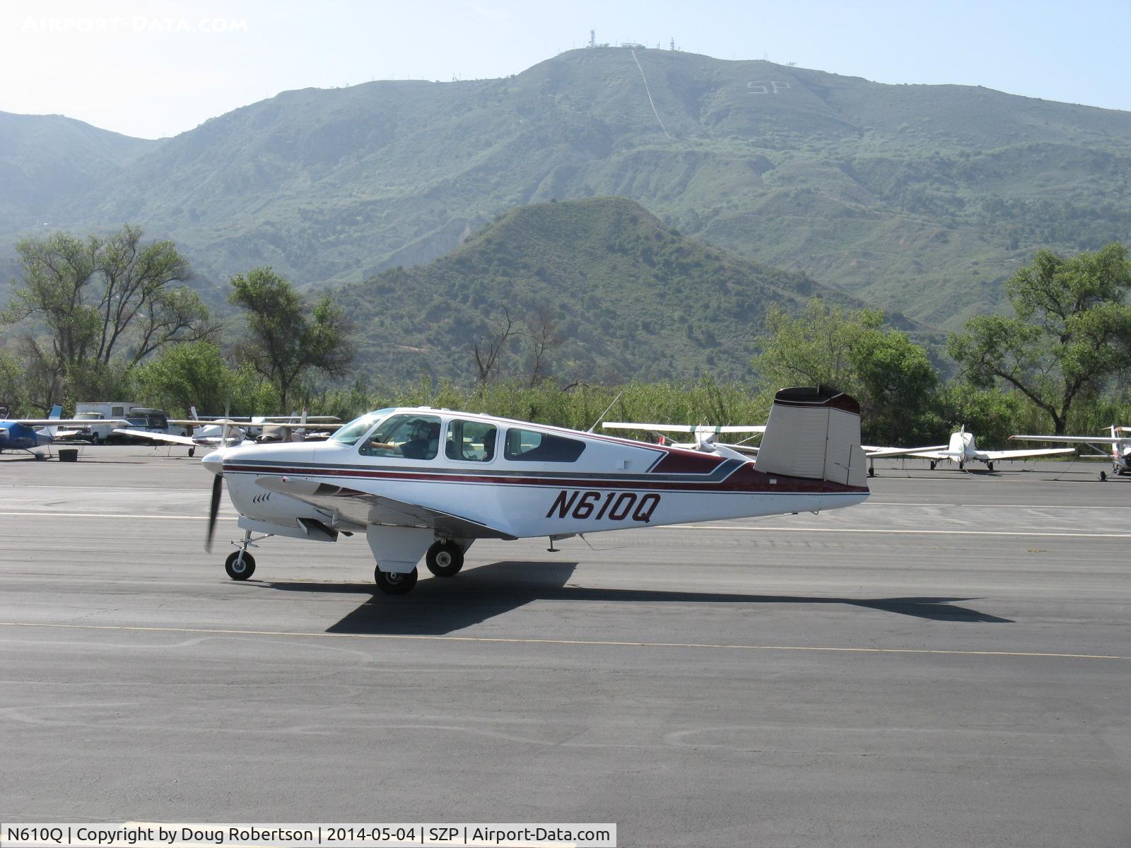 N610Q, 1959 Beech K35 Bonanza C/N D-5821, 1959 Beech K35 BONANZA, Continental IO-470-C 250 Hp, taxi