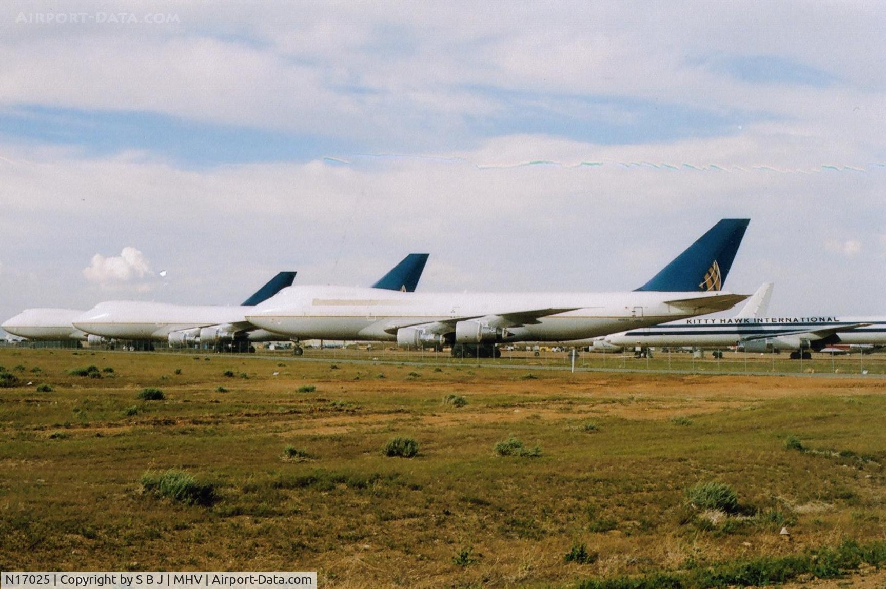 N17025, 1973 Boeing 747-238B C/N 20535, Boeing N17025 at the Mojave storage.Wonder if any of these fine old birds will ever fly again? Still vividly remember how impressed I was in the 70s as they flew that long final into SFO. Marvelled at their gigantic size.