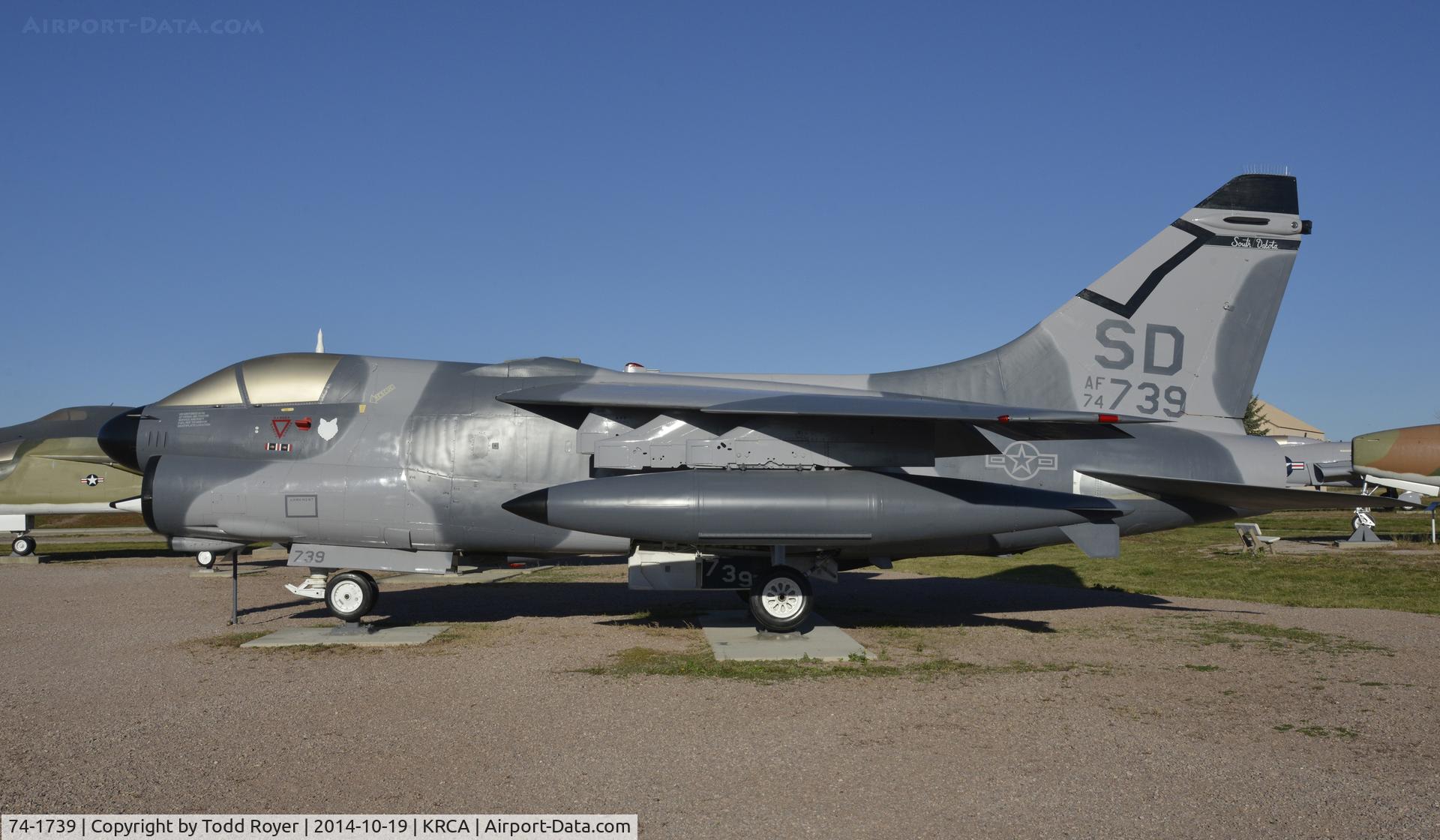 74-1739, 1974 LTV A-7D Corsair II C/N D-414, At the South Dakota Air and Space Museum