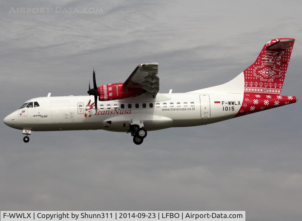 F-WWLX, 2014 ATR 42-600 C/N 1015, C/n 1015 - To be PK-TNJ