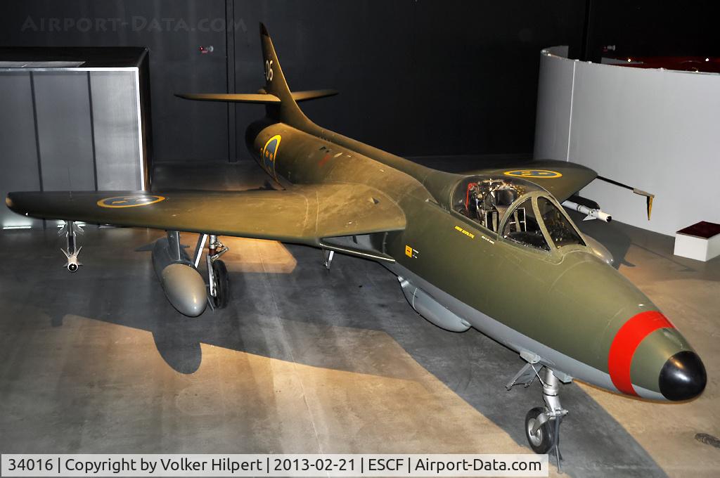 34016, Hawker J.34 Hunter C/N 41H-680304, at Linkoping