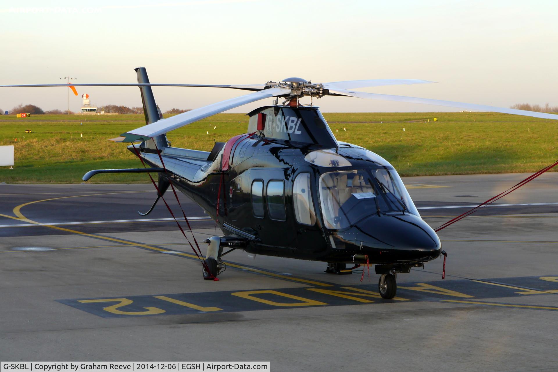 G-SKBL, 2006 Agusta A-109S Grand C/N 22011, Parked at Norwich.