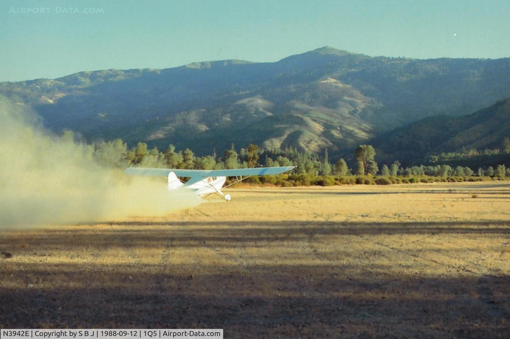 N3942E, 1947 Aeronca 11BC Chief C/N 11BC-23, 42E powers up as it departs Lake Pillsbury,Ca. on this beautiful fall morning.