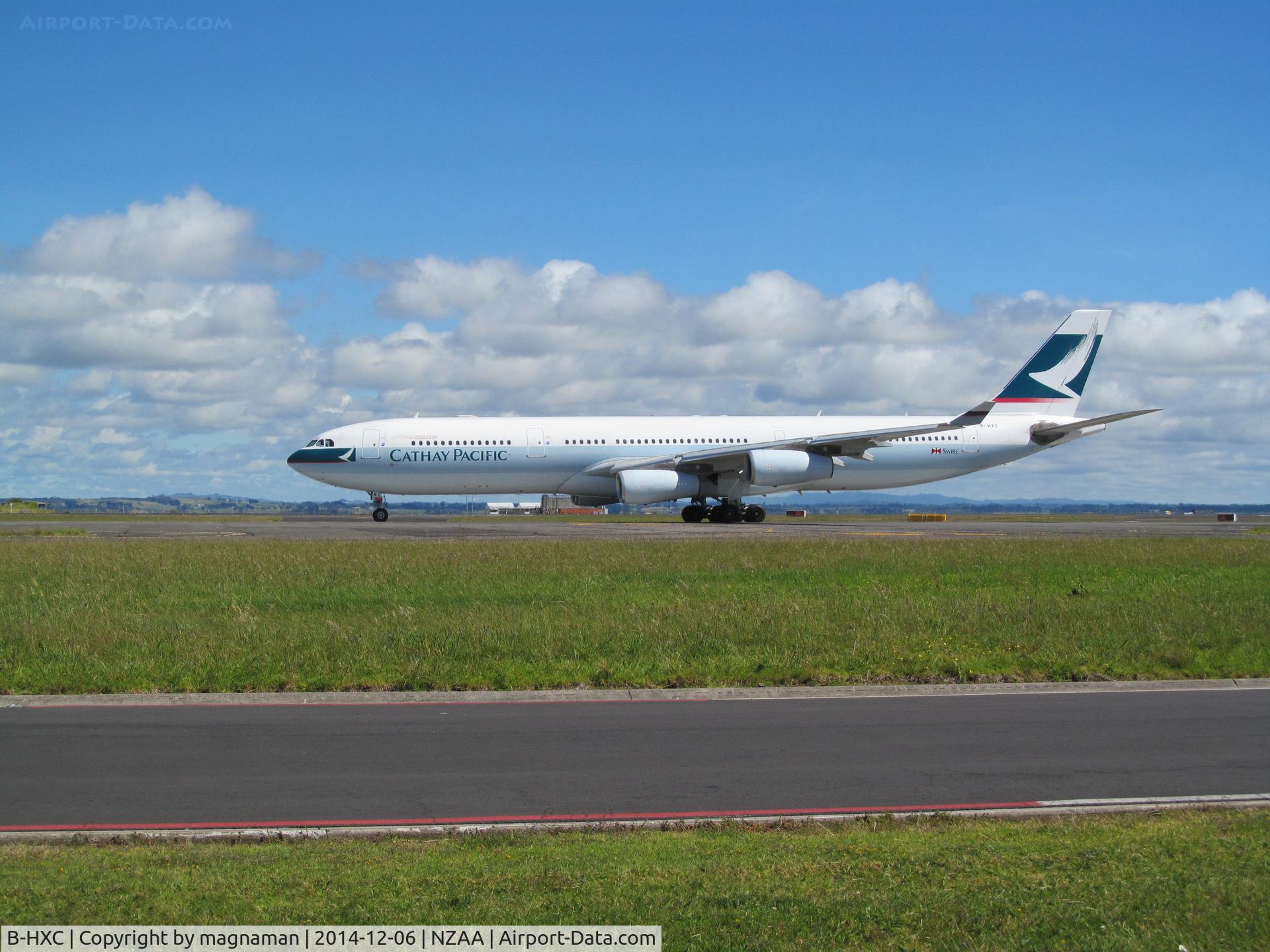 B-HXC, Airbus A340-313 C/N 142, photo from nice little empty car park near taxyway