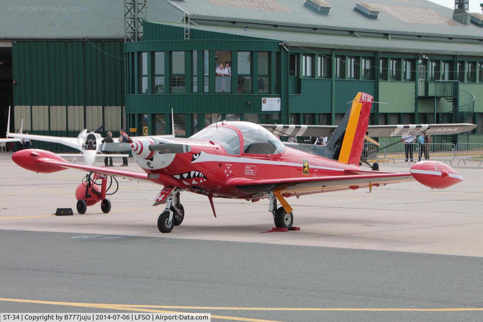 ST-34, SIAI-Marchetti SF-260MB C/N 10-34, at Nancy-Ochey