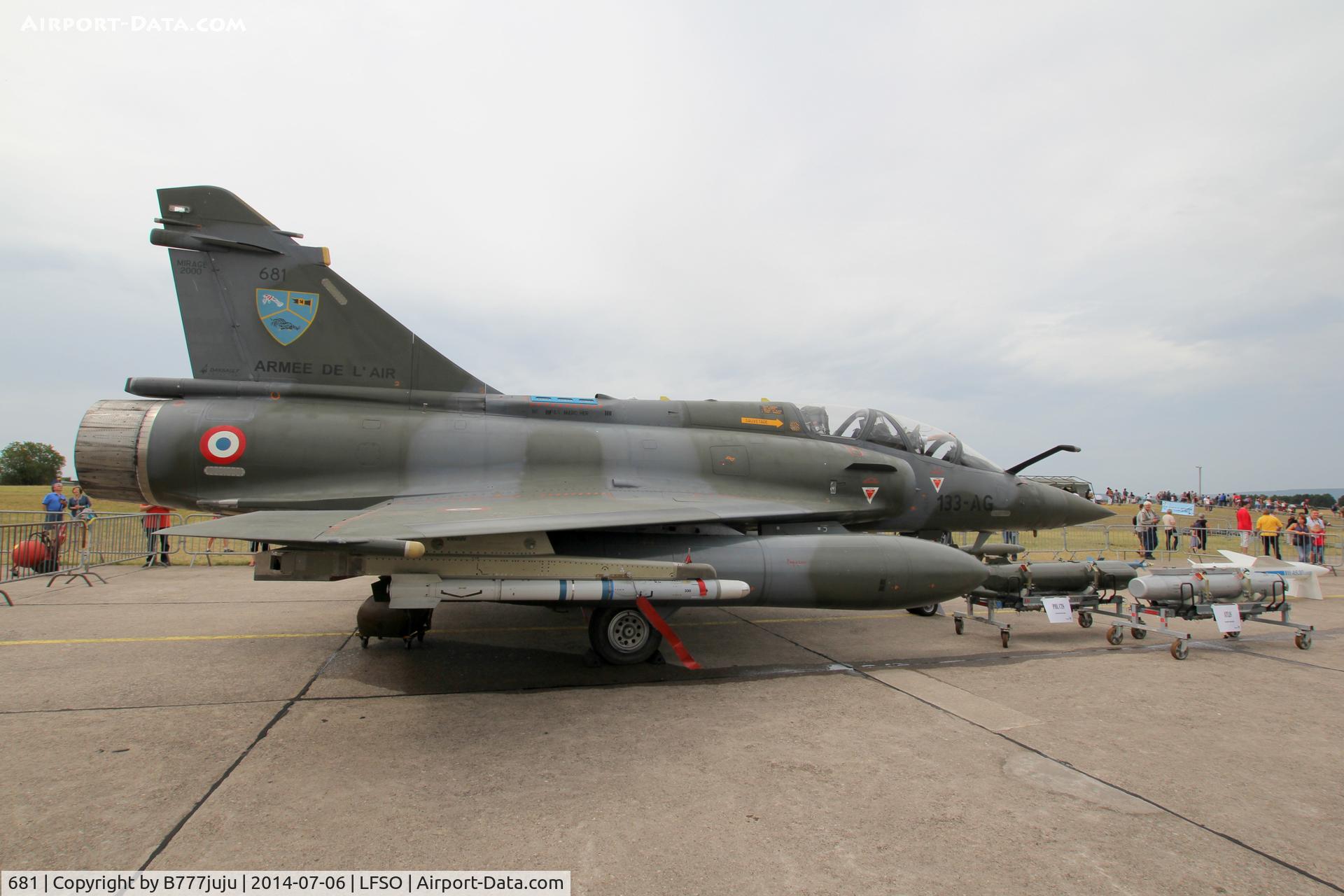 681, Dassault Mirage 2000D C/N 555, at Nancy-Ochey
