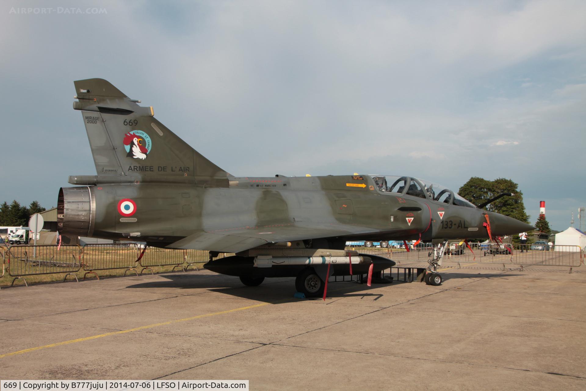 669, Dassault Mirage 2000D C/N 543, at Nancy-Ochey