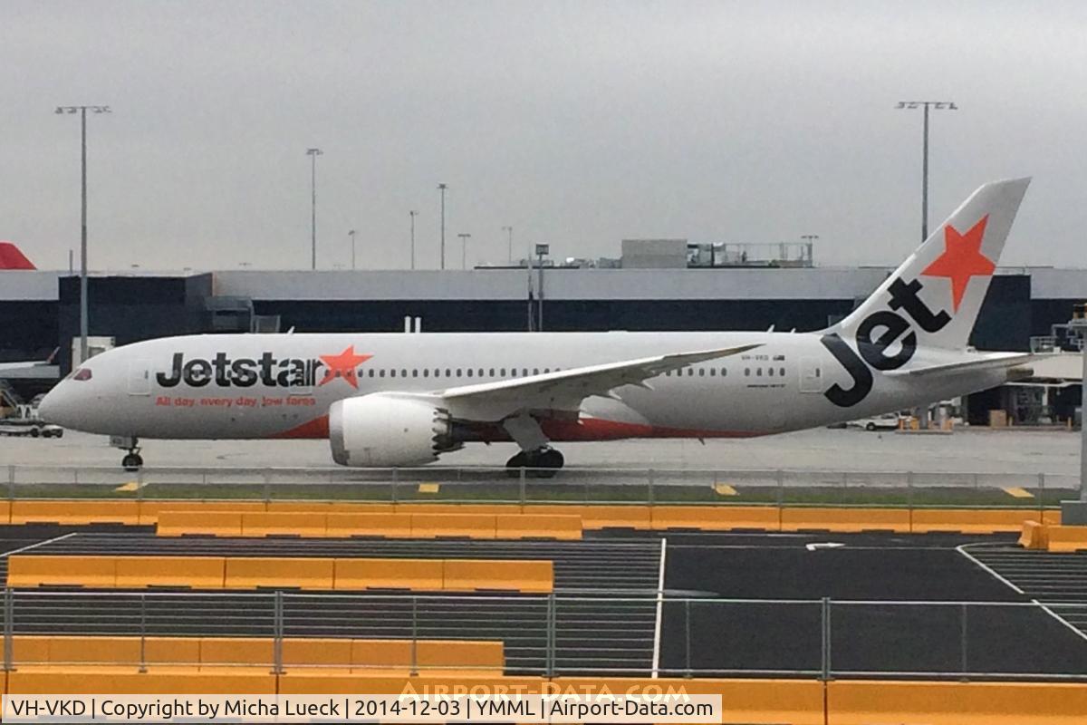 VH-VKD, 2013 Boeing 787-8 Dreamliner C/N 36229, At Tullamarine