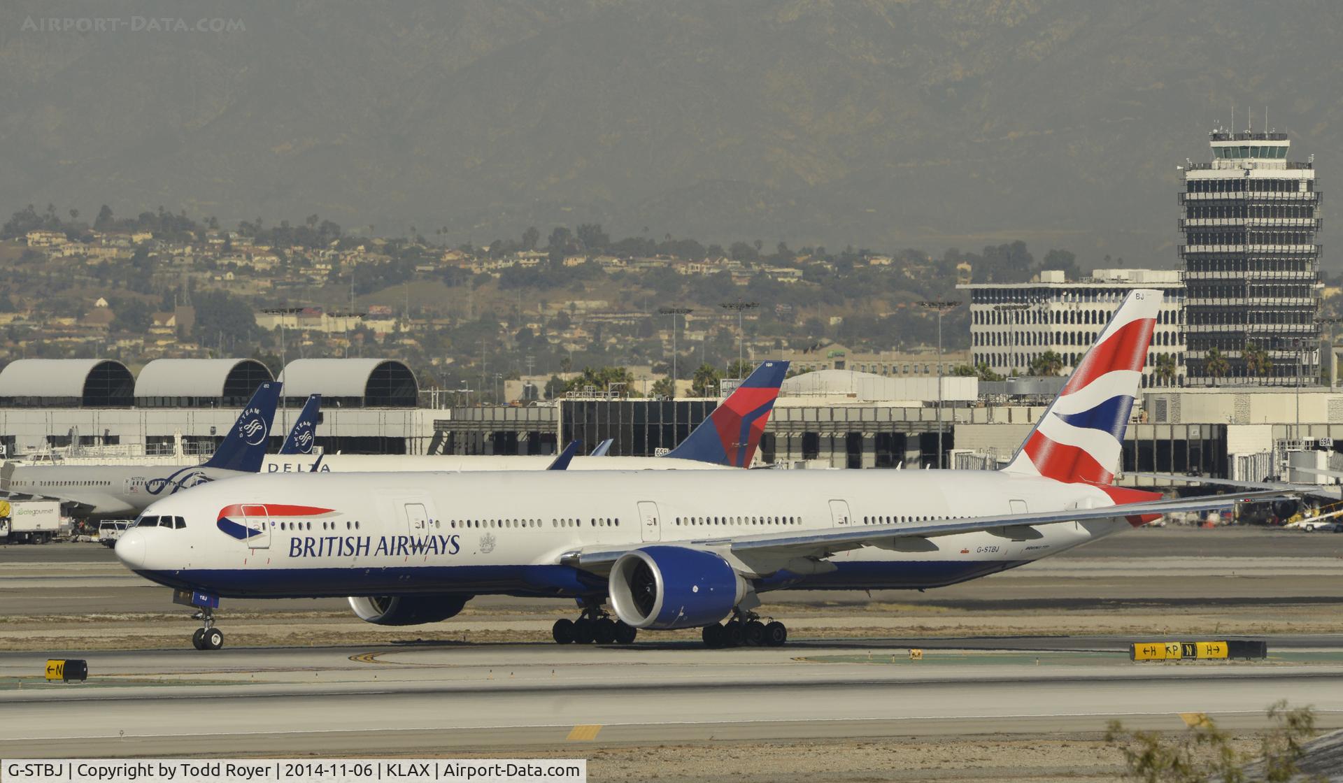 G-STBJ, 2014 Boeing 777-336/ER C/N 43703, Arrived at LAX on 25L