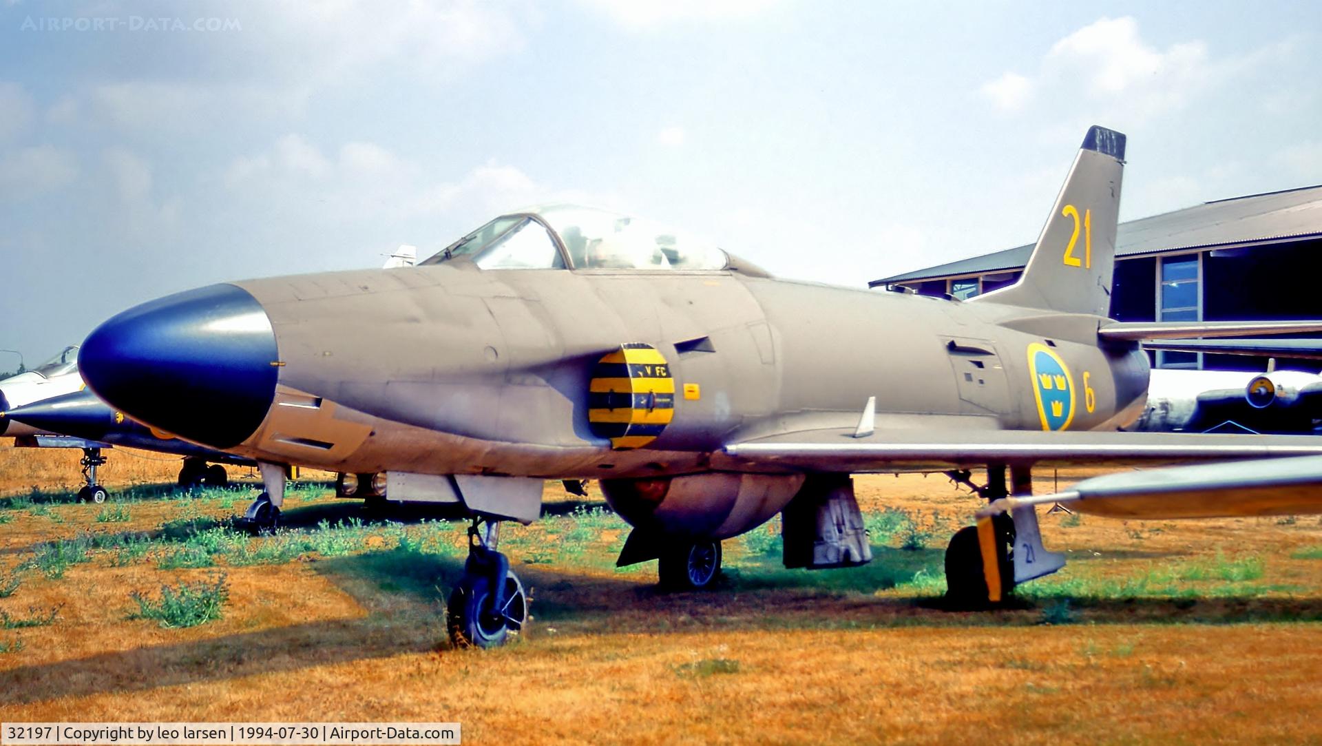 32197, Saab A32A Lansen C/N 32-197, Malmslätt Museum Sweden 30.7.94