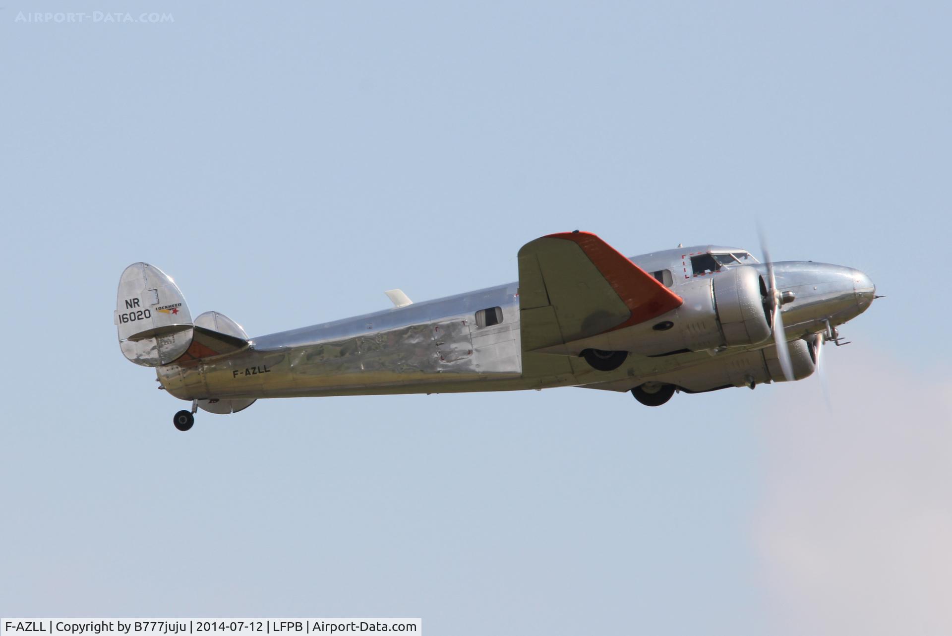 F-AZLL, 1941 Lockheed 12A Electra Junior C/N 1287, at 100th anniversary of Le Bourget Airport