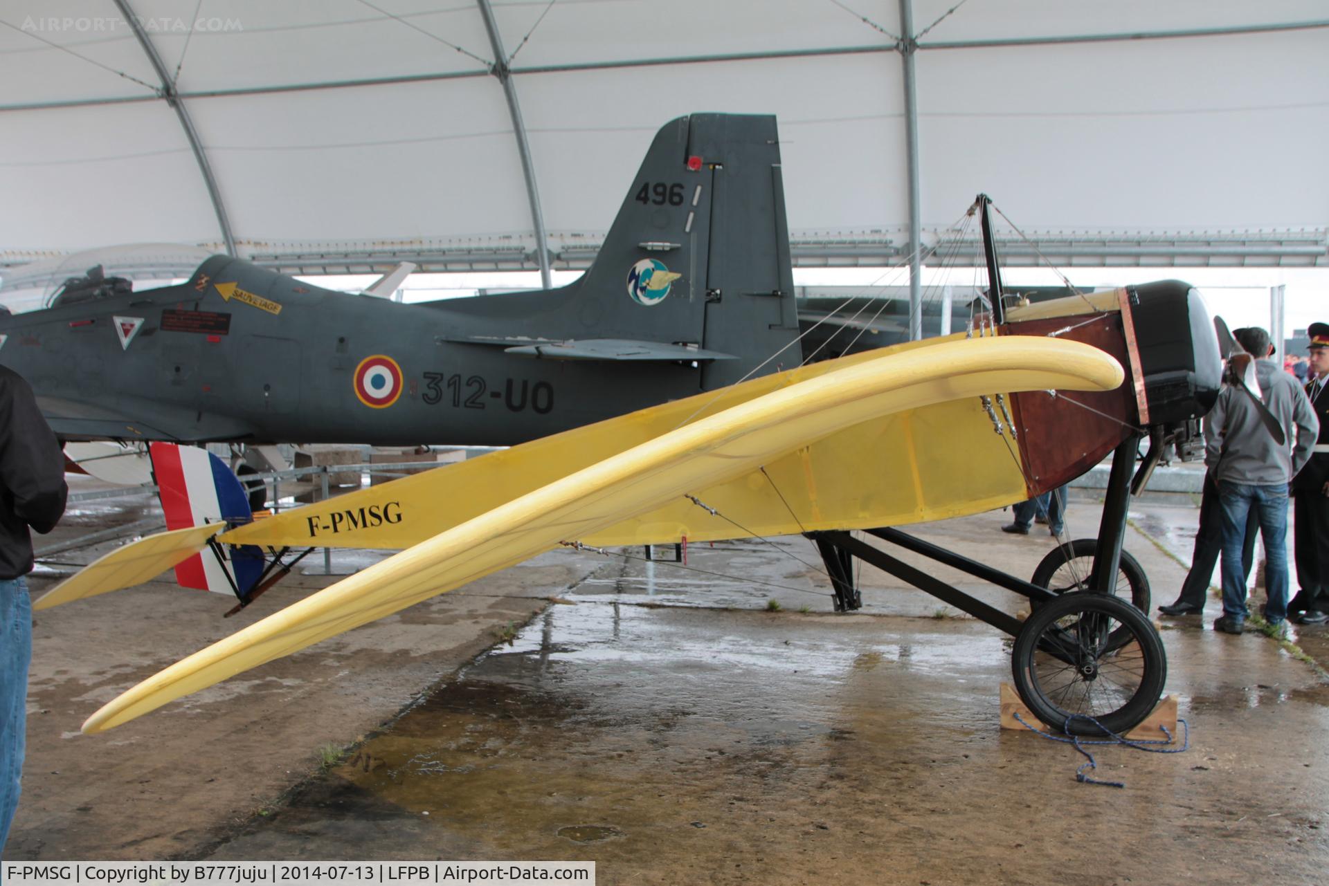 F-PMSG, 2013 Morane-Saulnier Type G Replica C/N 01-RA, at 100th anniversary of Le Bourget Airport
